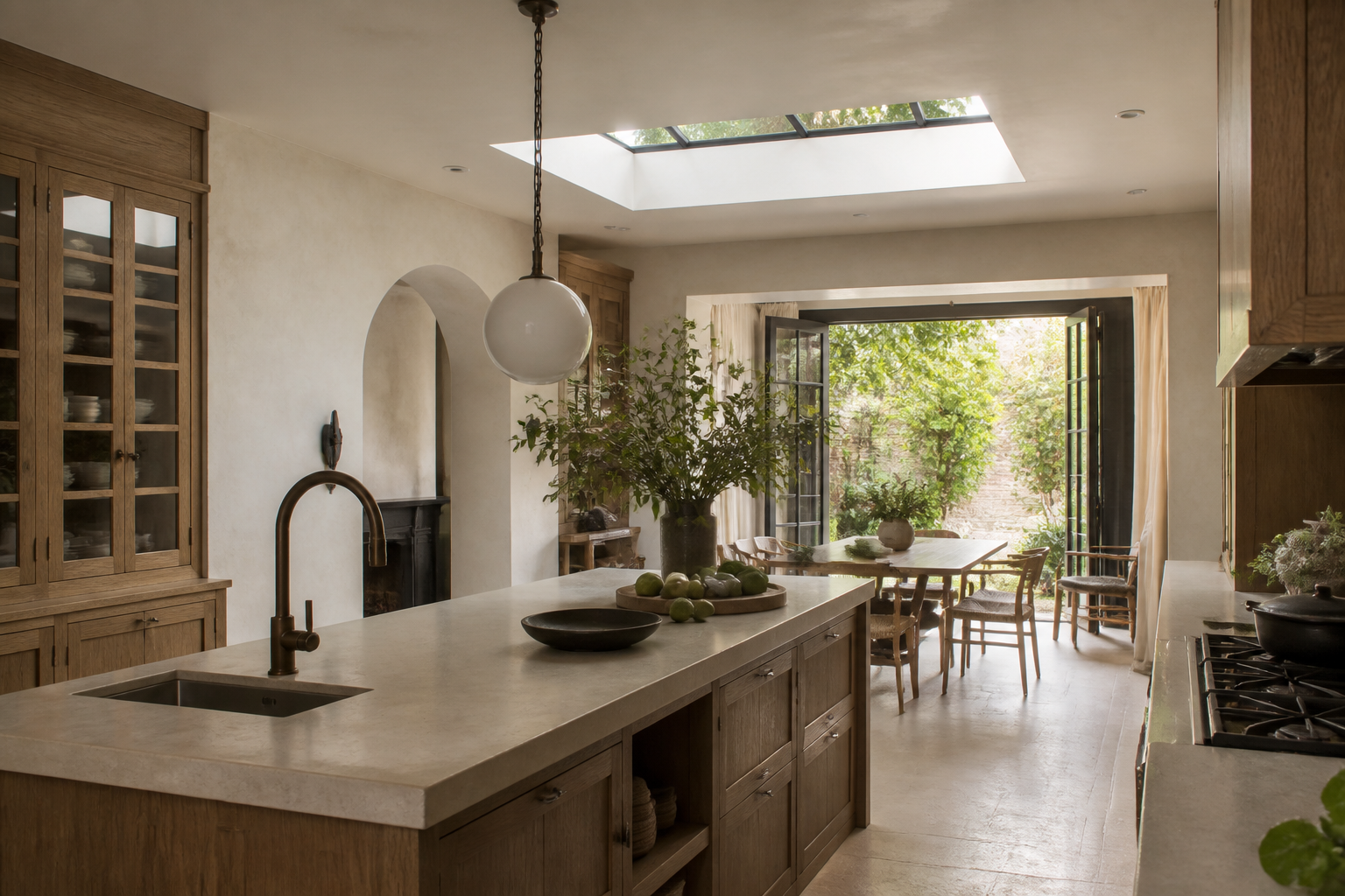 Warm, contemporary kitchen renovation